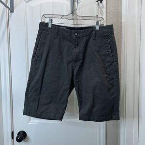 VOLCOM CORPO CLASS CHINO SHORTS MENS Size 34 CHARCOAL Gray